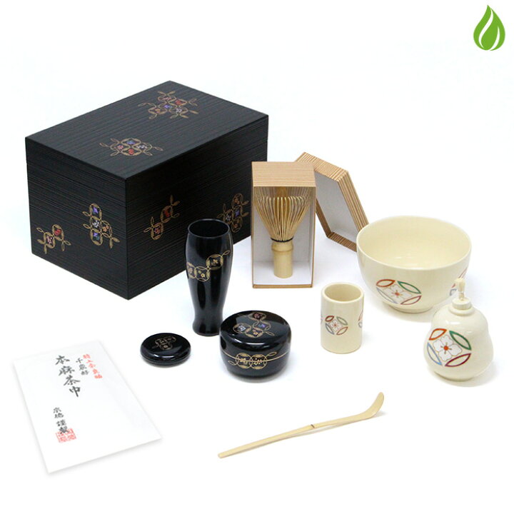 楽天市場】茶道具 茶箱 花七宝10点 セット 茶箱セット 茶碗 振出 棗 
