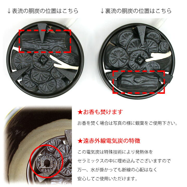 楽天市場】【2000円OFFクーポン有】 茶道具 電熱器 紅鉢 風炉 信楽 