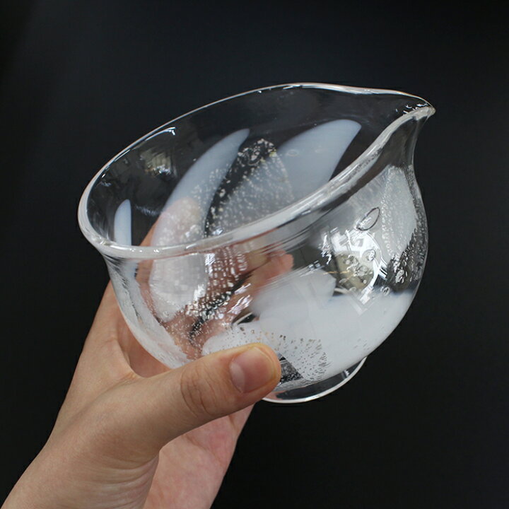 楽天市場】茶道具 ガラス 片口 抹茶茶碗 巴 -Tomoe- 夏茶碗 硝子 