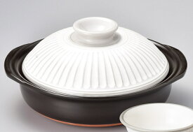 日本製　菊花　粉引　　8号　土鍋　　万古焼　小鉢は含まれません