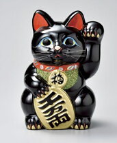 楽天市場】招き猫 黒 貯金箱の通販