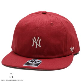 おしゃれ 帽子 47 キャップ 47brand ニューヨーク ヤンキース メンズ レディース 赤 MLB NY ロゴ フォーティセブン cap ぼうし 深め かっこいい デニム デニムキャップ アメカジ ゴルフ b系 ヒップホップ ストリート系 ブランド B-MLLRD17LAP-VR