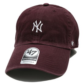 47 キャップ ニューヨークヤンキース メンズ レディース 全8色 MLB ヤンキース NY ロゴ 47brand フォーティセブン CLEAN UP 帽子 cap ローキャップ 浅め ぼうし ベースボールキャップ おしゃれ 刺繍 b系 ヒップホップ ファッション ストリート系 ブランド 新作 BSRNR17GWS