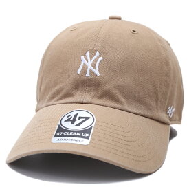 47 キャップ ニューヨークヤンキース メンズ レディース 全8色 MLB ヤンキース NY ロゴ 47brand フォーティセブン CLEAN UP 帽子 cap ローキャップ 浅め ぼうし ベースボールキャップ おしゃれ 刺繍 b系 ヒップホップ ファッション ストリート系 ブランド 新作 BSRNR17GWS