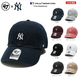 47 キャップ ニューヨークヤンキース メンズ レディース 全8色 MLB ヤンキース NY ロゴ 47brand フォーティセブン CLEAN UP 帽子 cap ローキャップ 浅め ぼうし ベースボールキャップ おしゃれ 刺繍 b系 ヒップホップ ファッション ストリート系 ブランド 新作 BSRNR17GWS