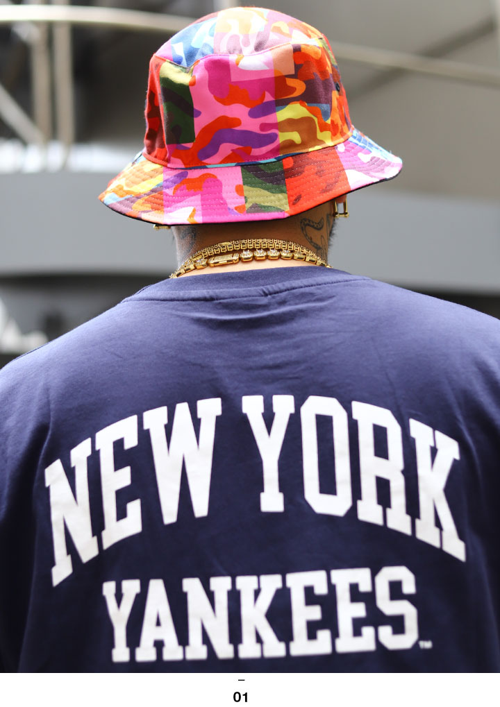 4周年記念イベントが 47 ハット バケットハット バケハ 帽子 hat ニューヨークヤンキース MLB NY ロゴ 47brand フォーティセブン  サファリハット 総柄 刺繍 ブロックチェック