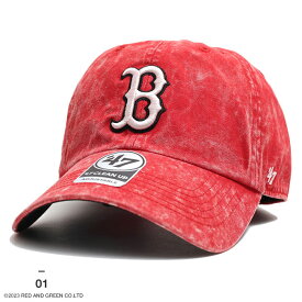 おしゃれ 帽子 47 キャップ レッドソックス メンズ レディース 黒/赤 MLB Red Sox B ロゴ 47brand フォーティセブン cap ローキャップ 浅め ぼうし ベースボールキャップ かっこいい ストリート系 ブランド 新作 GAMUT02GWS