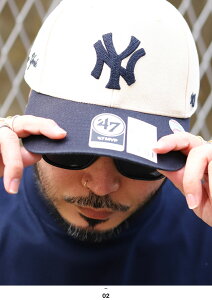 47 Lbv Y tďH~p S2F 傫TCY MLB Dodgers LA NY S 47brand tH[eBZu CLEAN UP hW[X L[X Xq cap [Lbv  bn qbvzbv t@bV Xg