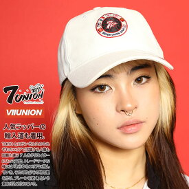 7union キャップ レディース 白/黒 セブンユニオン 帽子 cap ローキャップ 浅め ぼうし ベースボールキャップ おしゃれ かわいい シンプル 世界国旗 ロゴ スケボー サーフ ゴルフ b系 ヒップホップ ストリート系 ハイ ブランド ISXY-118