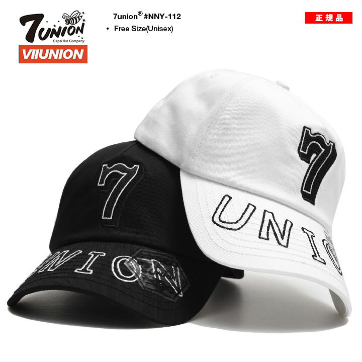 楽天市場】7union キャップ メンズ 黒/白 セブンユニオン 帽子 cap 