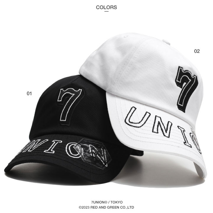 楽天市場】7union キャップ メンズ 黒/白 セブンユニオン 帽子 cap