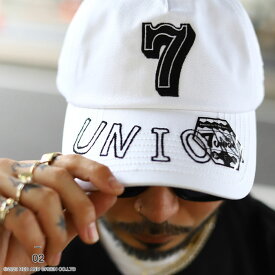 7union キャップ メンズ 黒/白 セブンユニオン 帽子 cap ローキャップ 浅め ベースボールキャップ おしゃれ ビリヤード 数字 ナンバー 7 スケート 手書き風 ロゴ 刺繍 スケボー b系 ヒップホップ ファッション ストリート系 2024 新作 NNY-112