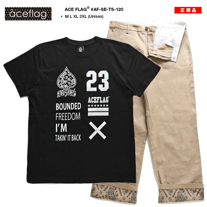 楽天市場】ACE FLAG 上下セット 半袖 ブランド Tシャツ ペイズリー柄 