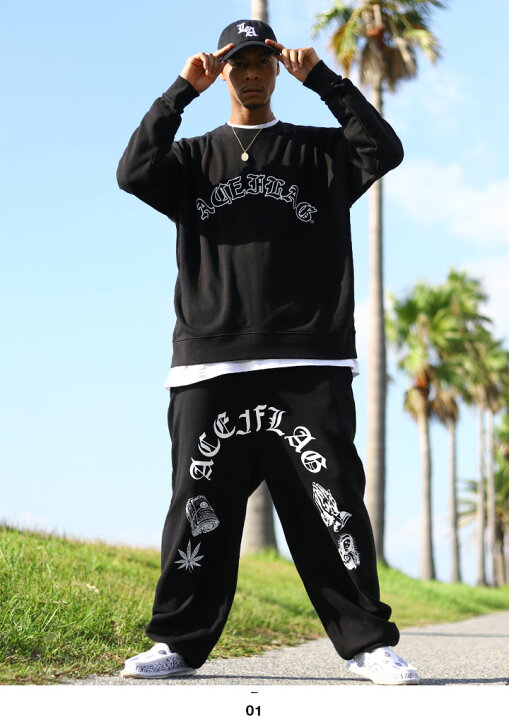 楽天市場】ACE FLAG トレーナー ブランド 長袖 スウェット 裏パイル 