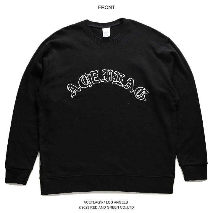 楽天市場】ACE FLAG トレーナー ブランド 長袖 スウェット 裏パイル 