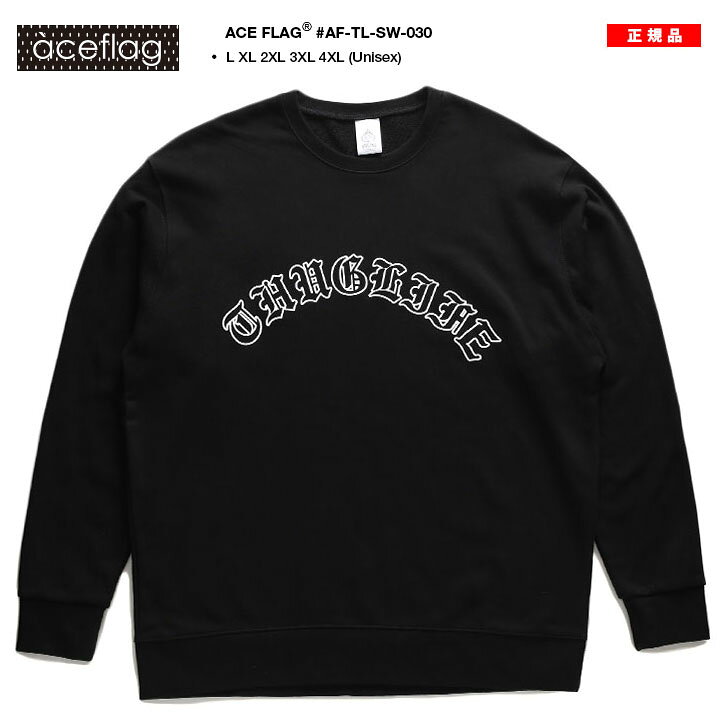 楽天市場】ACE FLAG トレーナー ブランド 長袖 スウェット 裏パイル 