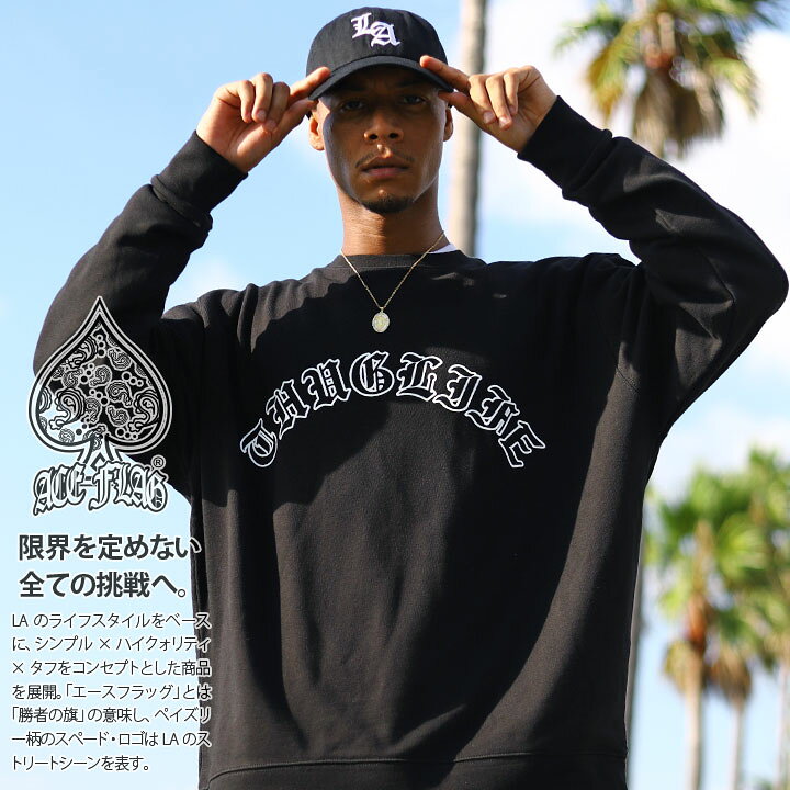 楽天市場】ACE FLAG トレーナー ブランド 長袖 スウェット 裏パイル 