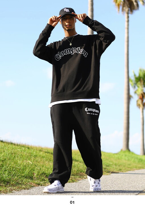 楽天市場】ACE FLAG 上下セット 長袖 スケボー メンズ 黒 大きいサイズ  