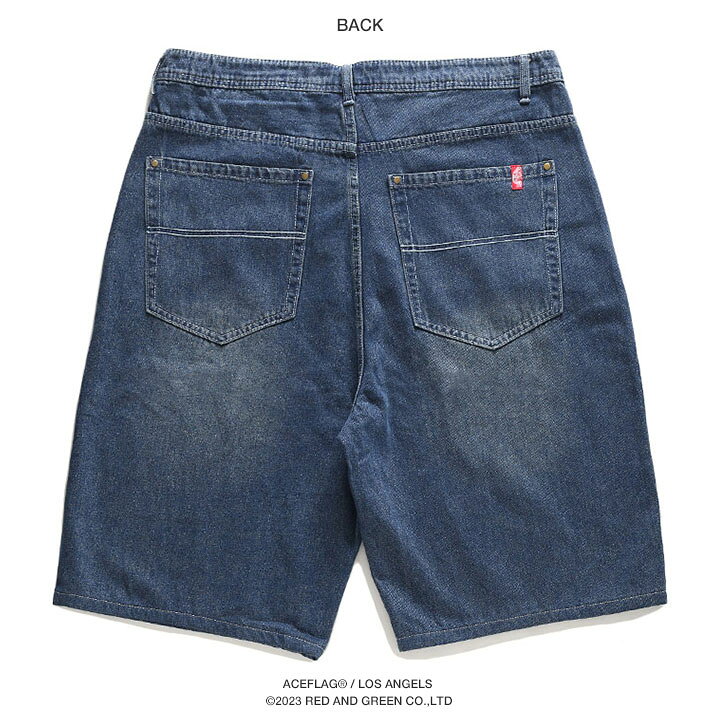 楽天市場】ACE FLAG ハーフパンツ デニム メンズ 大きいサイズ エース 