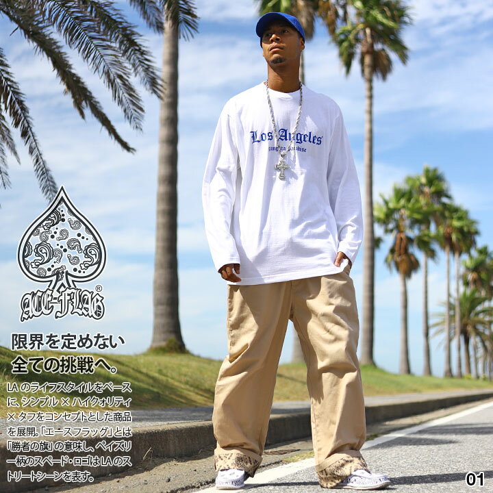 楽天市場】ACE FLAG 上下セット 長袖 ロンT チノパン ロングパンツ 
