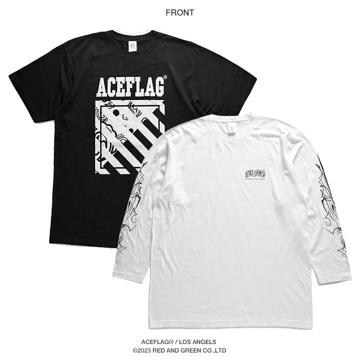 楽天市場】ACE FLAG セットアップ 重ね着 半袖 Tシャツ 長袖 ロンT 