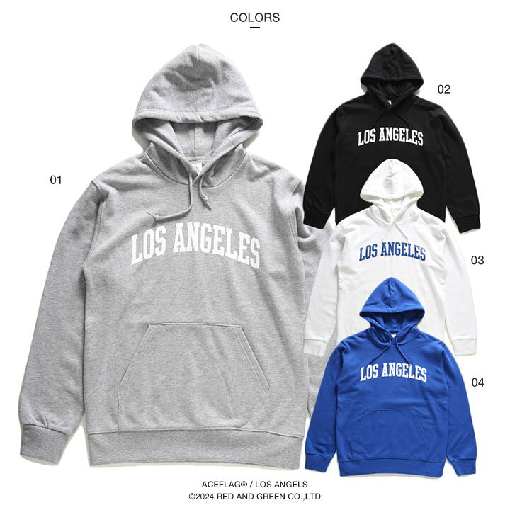 楽天市場】ACE FLAG パーカー ブランド Los Angeles ロサンゼルス LA 