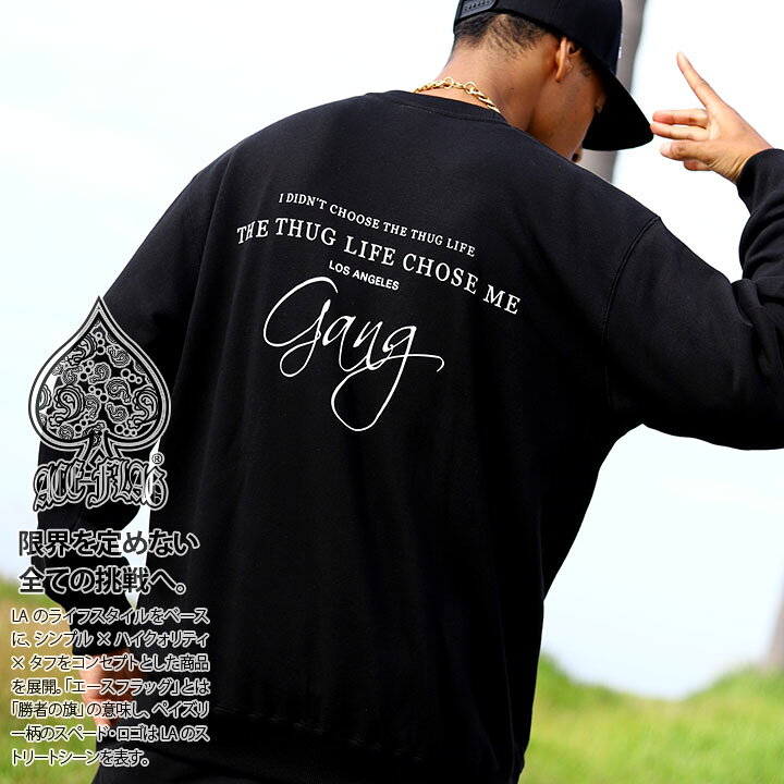 楽天市場】ACE FLAG トレーナー ブランド 長袖 スウェット 裏パイル 