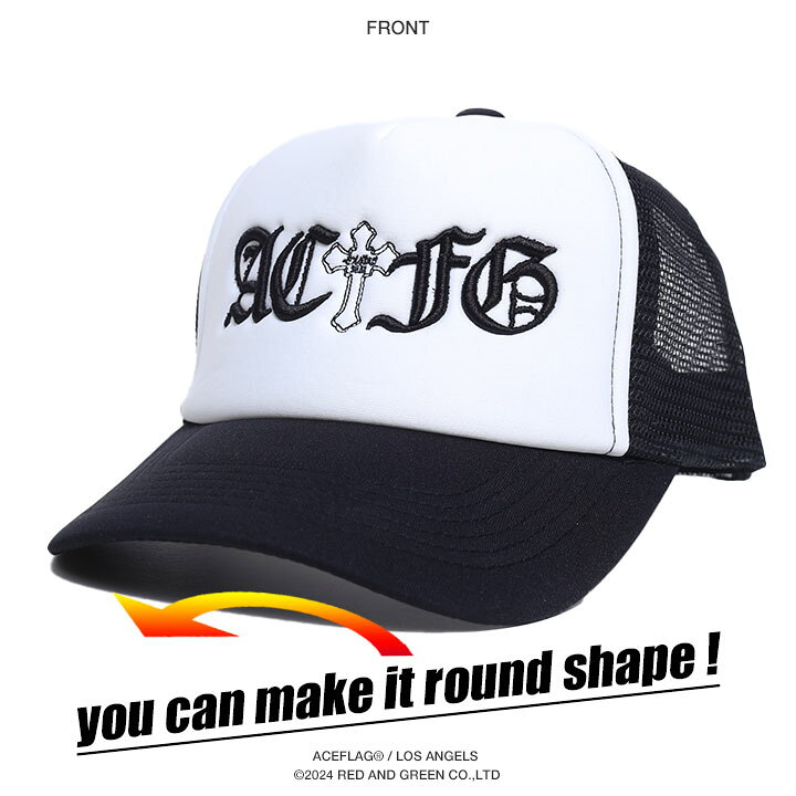 楽天市場】ACE FLAG キャップ メッシュキャップ メンズ 春夏秋冬用 白 