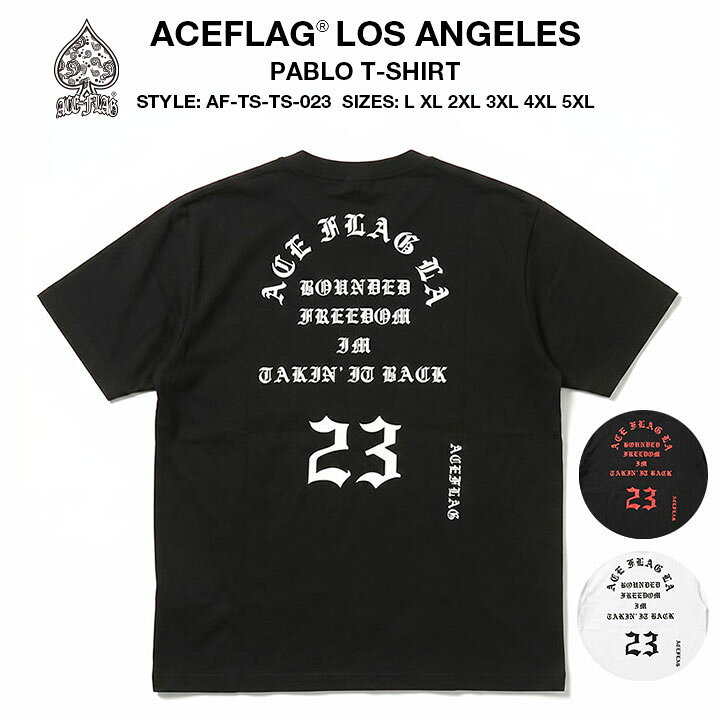 楽天市場】ACEFLAG Tシャツ 半袖 メンズ レディース 黒 白 大きい 