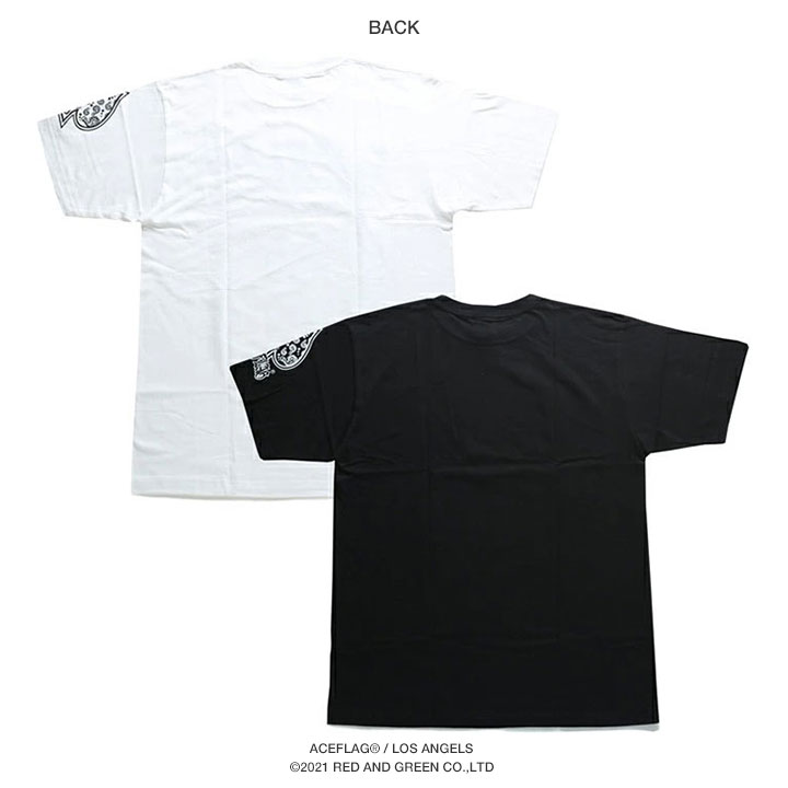 楽天市場】ACEFLAG Tシャツ 半袖 メンズ レディース 春夏用 白 黒 
