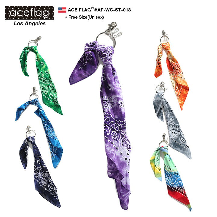 楽天市場】エースフラッグ ACEFLAG バンダナ ペイズリー柄 