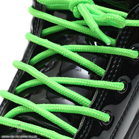 靴紐 おしゃれ エースフラッグ ACEFLAG シューレース 丸紐 お手持ちの靴の印象をガラリと変える魔法の靴ひも くつひも b系 ラウンド ロープ 幅0.6cm 長さ120cm プレーン シンプル単色 無地 蛍光 ギフト AF-FW-KH-018
