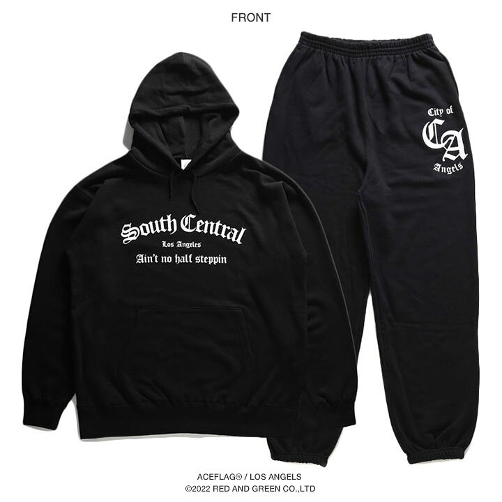 楽天市場】ACEFLAG 上下セット 長袖 ブランド メンズ 春秋冬用 黒  