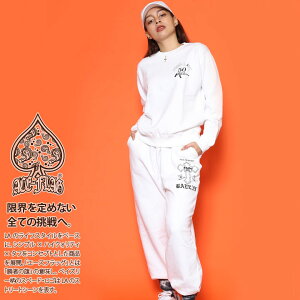 ACEFLAG 上下セット 長袖 ブランド レディース 春秋冬用 黒/白 大きいサイズ エースフラッグ セットアップ トレーナー スウェット 上下 スウェットパンツ ゆったり THUG LIFE サグライフ クロス AF