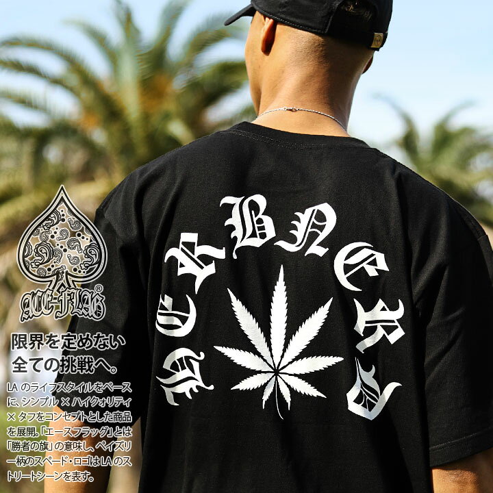楽天市場】ACEFLAG Tシャツ 半袖 メンズ 黒 大きいサイズ エース  