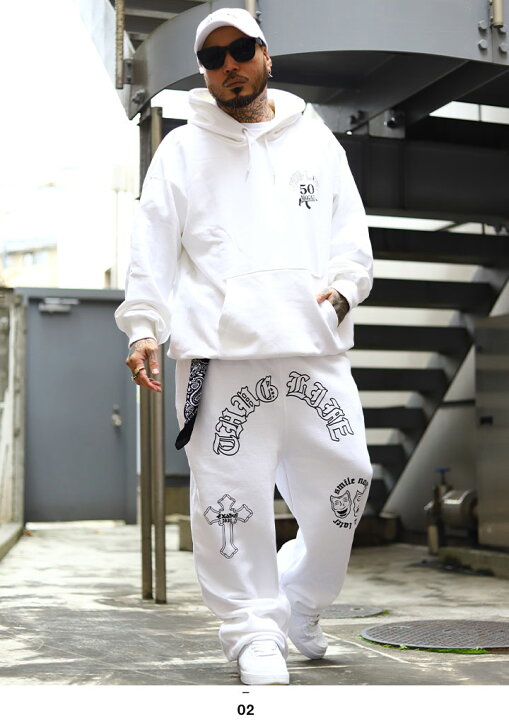 楽天市場】ACEFLAG 上下セット 長袖 ブランド メンズ 春秋冬用 黒/白  