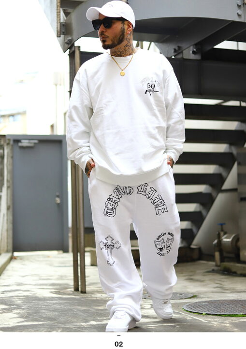 楽天市場】ACEFLAG 上下セット 長袖 ブランド メンズ 春秋冬用 黒/白  