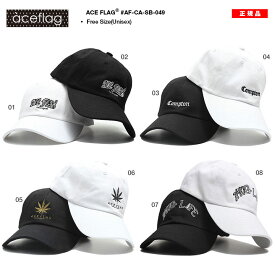 ACEFLAG キャップ メンズ 全8種 大きいサイズ エースフラッグ 帽子 cap ローキャップ 浅め ベースボールキャップ Compton コンプトン 大麻 マリファナ THUG LIFE b系 ヒップホップ ファッション ダンス AF-CA-SB-049