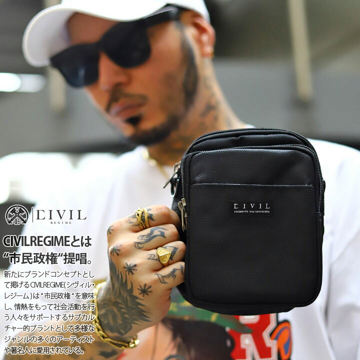 楽天市場】ミニショルダーバッグ CIVIL REGIME バッグ メンズ 