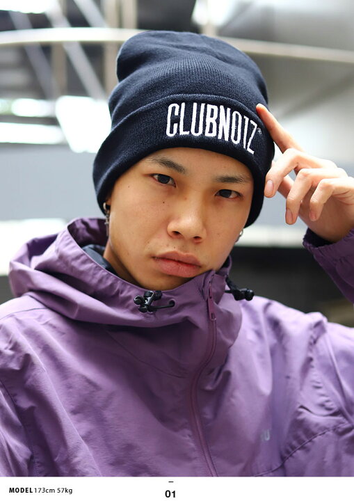 クラブノイズ Club No1z B系 キャップ ダンス衣装 ニットキャップ ニット帽 ビーニー ブランド メンズ レディース 帽子 白 黒 最新コレックション No1z