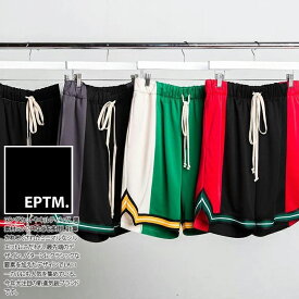 EPTM ハーフパンツ バスパン メンズ レディース 春夏用 全5色 大きいサイズ エピトミ ジャージ パンツ トラックパンツ ショートパンツ ゆったり おしゃれ 切り替え ラインパンツ ヒップホップ ストリート系 ハイEP8369
