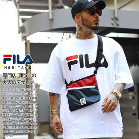 FILA heritage バッグ メンズ レディース 春夏秋冬用 紺/黒 フィラ ヘリテージ BAG サコッシュ ショルダーバッグ バッグインバッグ 小さめ ワンショルダー サイクリング ヒップホップ スポーツ ストリート系 ブランド FDH002