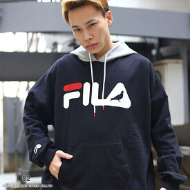 FILA heritage × STAPLE パーカー 長袖 スウェット 裏パイル フーディ トップス メンズ レディース 白 黒 大きいサイズ ステイプル 限定 コラボ 公式 フィラ ヘリテージ フードパーカー おしゃれ b系 ヒップホップ ファッション ストリート系 FM988