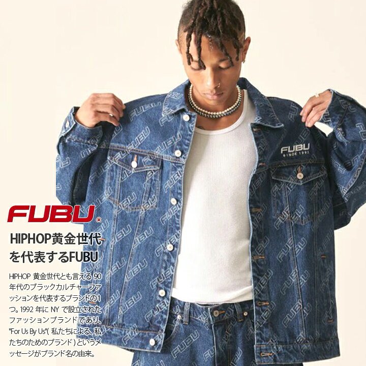 楽天市場】【20%OFF】FUBU アウター 長袖 Gジャン デニムジャケット 
