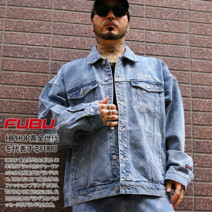楽天市場】FUBU アウター 長袖 Gジャン デニムジャケット ブルゾン 