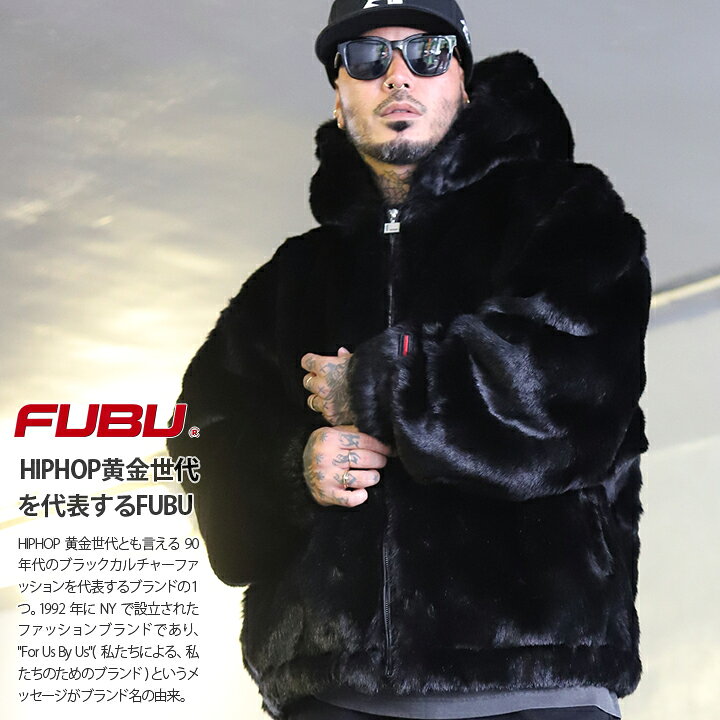 楽天市場】ラスト1点【20%OFF】FUBU アウター 長袖 b系 フェイクファー 