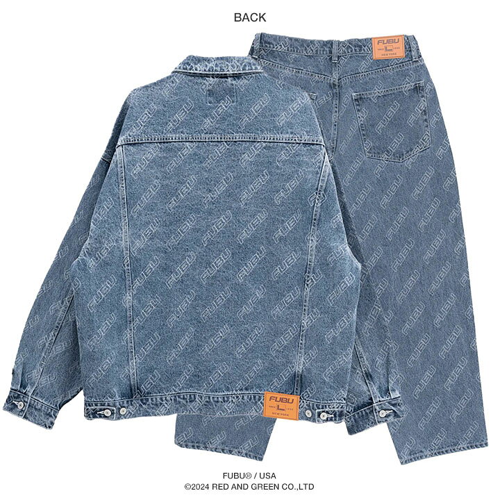 楽天市場】FUBU 上下セット デニム 長袖 メンズ 春秋冬用 インディゴ 