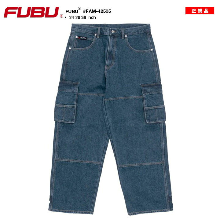楽天市場】FUBU デニム ジーンズ カーゴパンツ バギー パンツ 軍パン 