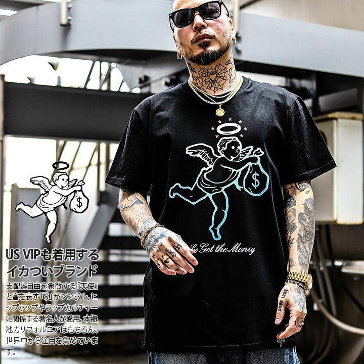楽天市場 Hasta Muerte Tシャツ 半袖 メンズ 黒 ブラック 大きいサイズ ハスタ ムエルテ おしゃれ かっこいい 天使 ドル柄 ブランドロゴ ギャング グラデーション Go Get The Money 稼ぎに行こうぜ B系 ヒップホップ ファッション ストリート系 ハイ ブランド 服 22春