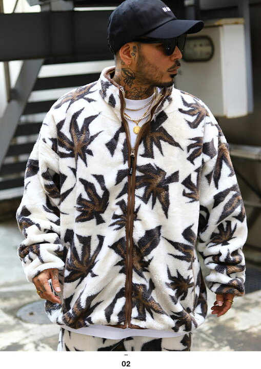 楽天市場】HUF アウター 長袖 ボア フリース ブルゾン メンズ 春秋冬用